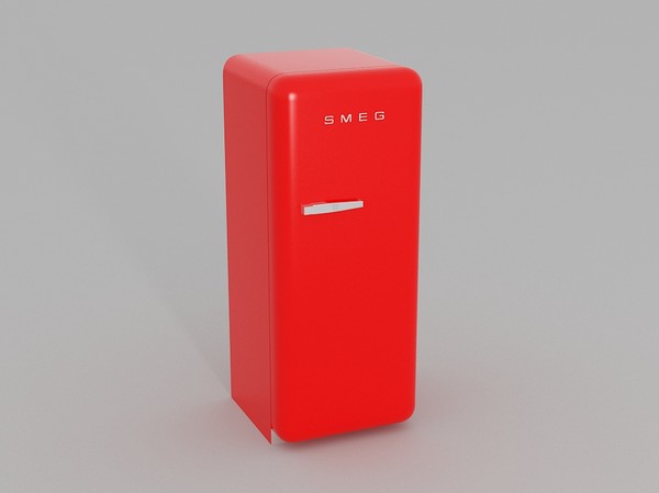 maya 1950 s fridge smeg - SMEG Fridge by creator3d